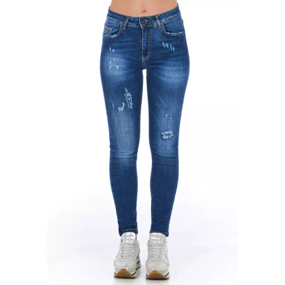 Frankie Morello Blue Other Fibres Women Women's Jeans